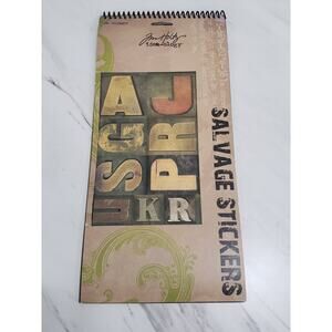 Tim Holtz *SALVAGE STICKERS* 2009 Idea-Ology‎ 214 Stickers NEW